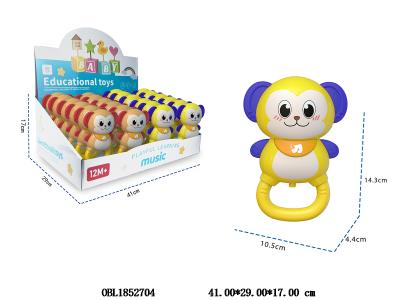 卡通猴子带灯光音乐 2*AA不包电 2色混装 24个装一展示盒_OBL1852704