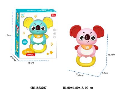 卡通考拉带灯光音乐 2*AA不包电 2色混装_OBL1852707
