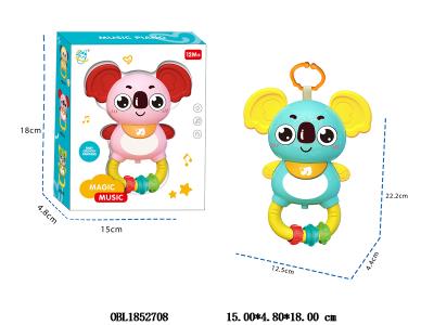 卡通考拉带灯光音乐 2*AA不包电 2色混装_OBL1852708