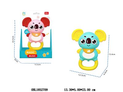 卡通考拉带灯光音乐 2*AA包电 2色混装_OBL1852709