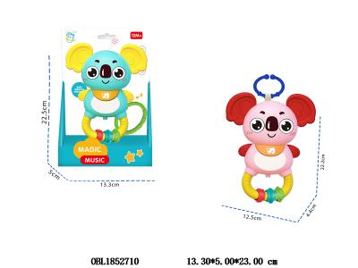 卡通考拉带灯光音乐 2*AA包电 2色混装_OBL1852710