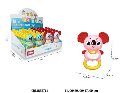 卡通考拉带灯光音乐 2*AA不包电 2色混装 24个装一展示盒_OBL1852711