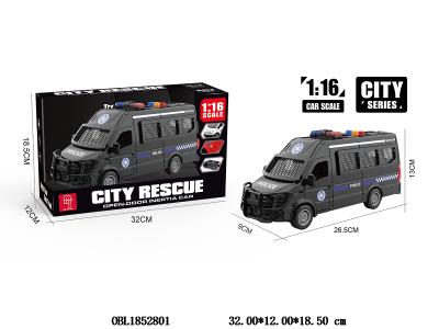1:16惯性黑色特警车 
带灯光声音 可开门 3*AG13包电_OBL1852801