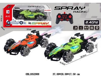 遥控横移车带灯光喷雾 配USB线 车身3.7V锂电池包电 遥控器2*AA不包电 2.4G频率 2色混装_OBL1852908