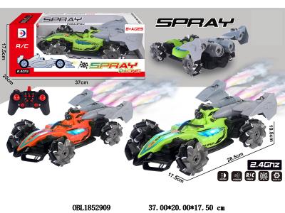 遥控横移车带灯光喷雾 配USB线 车身3.7V锂电池包电 遥控器2*AA不包电 2.4G频率 2色混装_OBL1852909