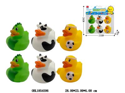6只装搪胶戏水鸭 带BB哨_OBL1854596