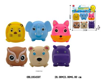 6只装搪胶动物 带BB哨_OBL1854597