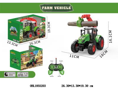 4轮遥控抓木农夫车配USB线 车身3.7V包电 遥控器2*AA不包电 40频率_OBL1855203