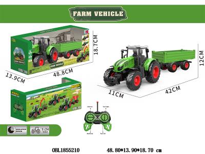 4轮遥控农夫运输车配USB线 车身3.7V包电 遥控器2*AA不包电 40频率_OBL1855210
