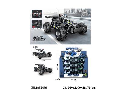 回力警车 4色混装 8只装一展示盒_OBL1855469