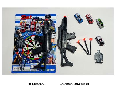 软弹枪套装 配4只回力小车_OBL1857657