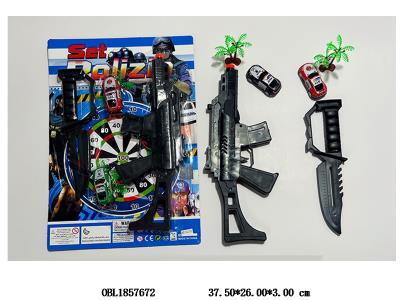 惯性火石枪套装 配2只回力小车_OBL1857672