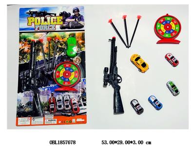 软弹枪套装 配4只回力小车 1只滑行小车_OBL1857678
