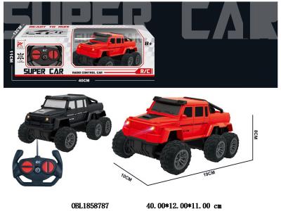 四通遥控车 车身3*AA不包电 遥控器2*AA不包电 27频率 2色混装_OBL1858787