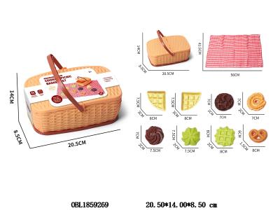 过家家曲奇饼干野餐套装 配收纳篮子_OBL1859269