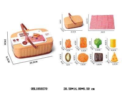 过家家食物野餐套装 配收纳篮子_OBL1859270