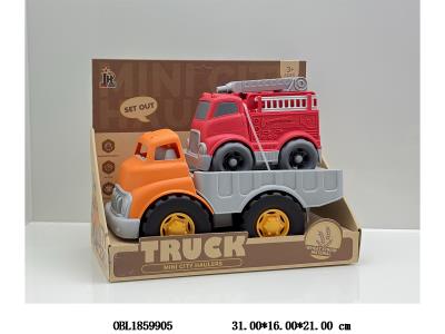 麦秆料滑行卡通平板车载滑行车_OBL1859905