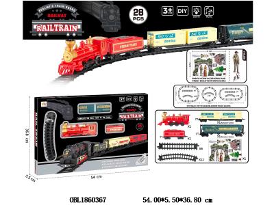 电动轨道火车套装带灯光音乐 配USB线 锂电池包电_OBL1860367