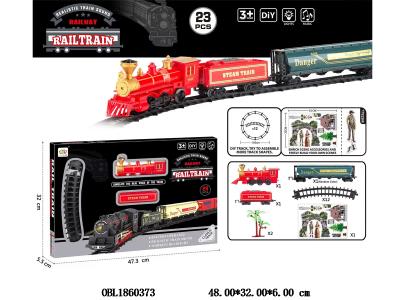电动轨道火车套装带灯光音乐 配USB线 3.7V锂电池包电_OBL1860373