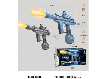 电动连动水枪带灯光喷雾 500ml 配USB线 3.7V电池包电 2色混装_OBL1860608