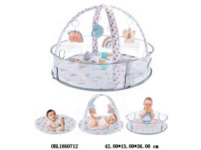 4合1恐龙球池婴儿健身架 带12个海洋球_OBL1860712