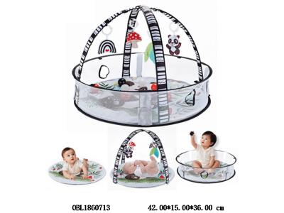 4合1熊猫球池婴儿健身架 带12个海洋球_OBL1860713