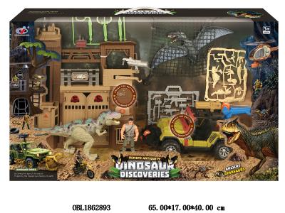 恐龙场景套装 带声音 2*AAA包电 3*AG13包电_OBL1862893