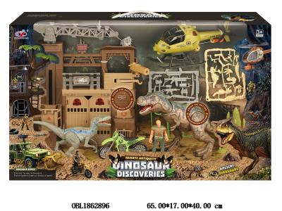 恐龙场景套装 带声音 2*AAA包电 3*AG13包电_OBL1862896