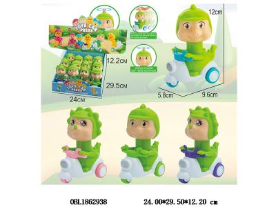 按压惯性摩托车 2款4色混装 12只装一展示盒_OBL1862938