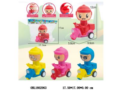 按压惯性摩托车 4款4色混装_OBL1862963