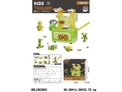 益智拼装螺丝积木套装 154PCS_OBL1863091