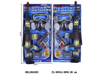 2支装惯性打响枪/火石枪警察套装_OBL1864583