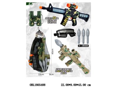 仿真警察套装 警枪带灯光音效 3*AA不包电_OBL1865488