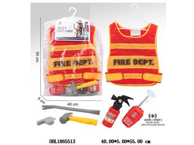 儿童衣服消防套装 对讲机 2*AAA不包电_OBL1865513