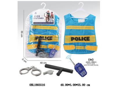儿童衣服警察套装 对讲机 2*AAA不包电_OBL1865516
