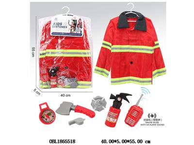 儿童衣服消防套装 对讲机 2*AAA不包电_OBL1865518