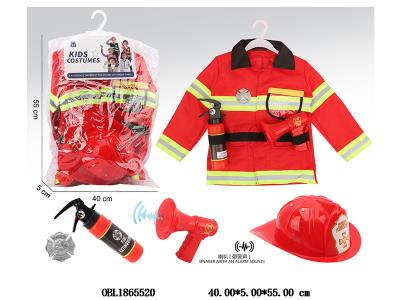 儿童衣服消防套装 喇叭 2*AA不包电_OBL1865520