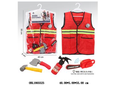 儿童衣服消防套装 电锯 2*AA不包电_OBL1865525
