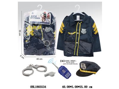 儿童衣服警察套装 对讲机 2*AAA不包电_OBL1865534