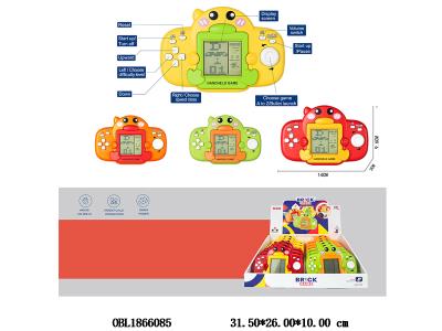 俄罗斯方块游戏机 2*AA不包电 4色混装 12个装一展示盒_OBL1866085