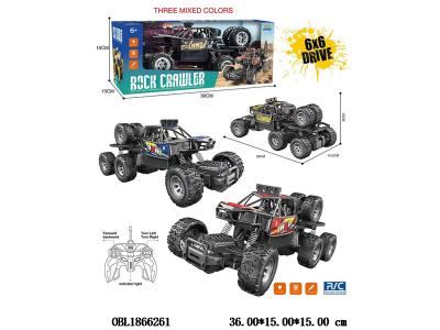 遥控合金攀爬车 车身4*AA不包电 遥控器2*AA不包电 3色混装_OBL1866261