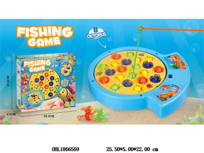 电动钓八爪鱼套装带音乐_OBL1866569