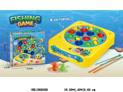 电动钓八爪鱼套装带音乐_OBL1866580
