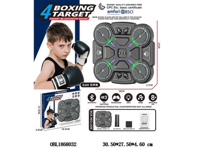 机甲黑4键智能蓝牙音乐拳击靶套装 不带手套 4*AA不包电_OBL1868032