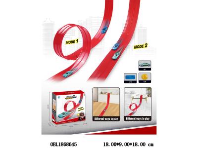 滑行双轨轨道车套装 配2只滑行小车_OBL1868645