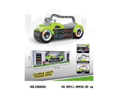 10只装滑行车摩托车收纳套装 带灯光音乐 3*AG13板包电_OBL1868666