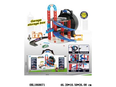 车轮停车场套装 配10只滑行小车_OBL1868671
