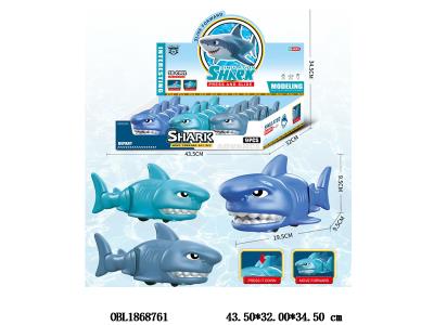 按压鲨鱼 3色混装 9只装一展示盒_OBL1868761