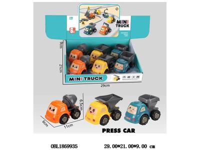 按压工程车 3款混装 6只装一展示盒_OBL1869935
