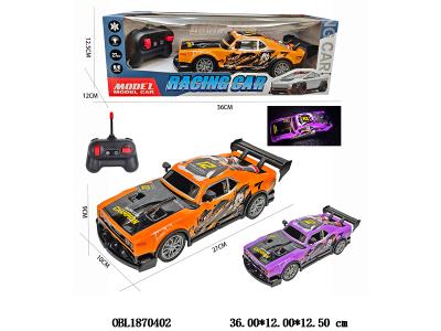 五通透光车壳遥控车 车身4*AA不包电 遥控器2*AA不包电 27频率 2色混装_OBL1870402